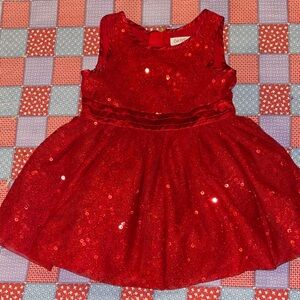 Cat & Jack Shimmering Red Sequin Dress
